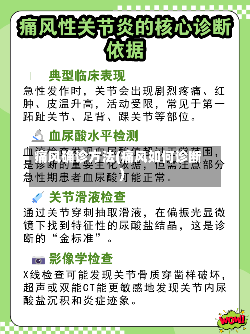 痛风确诊方法(痛风如何诊断)