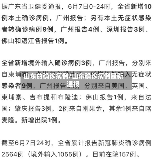 山东的确诊病例/山东确诊病例最新通报-第2张图片