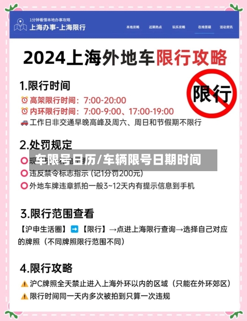 车限号日历/车辆限号日期时间-第2张图片