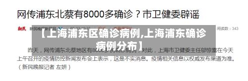 【上海浦东区确诊病例,上海浦东确诊病例分布】-第2张图片