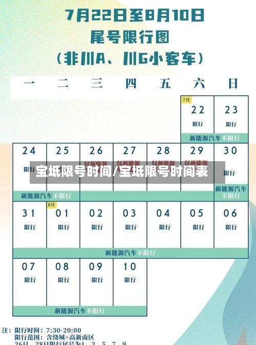 宝坻限号时间/宝坻限号时间表