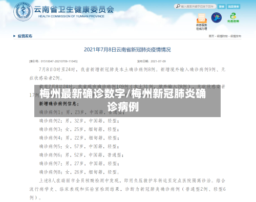 梅州最新确诊数字/梅州新冠肺炎确诊病例-第2张图片