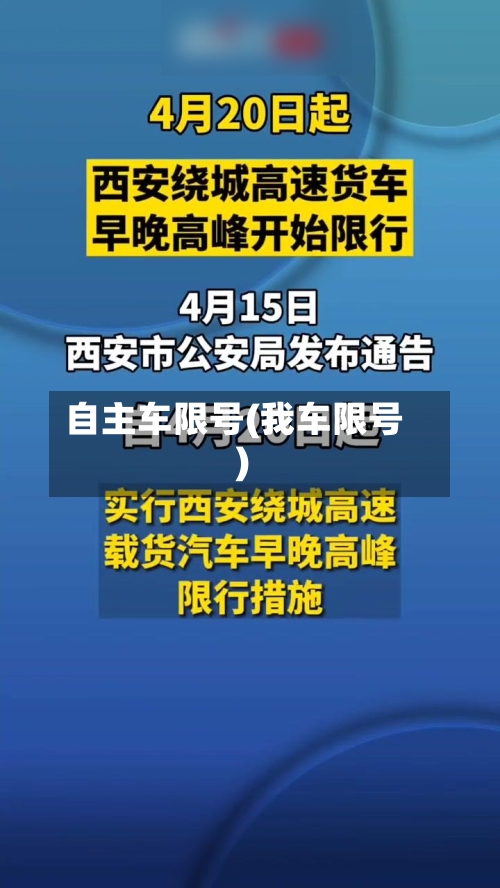 自主车限号(我车限号)