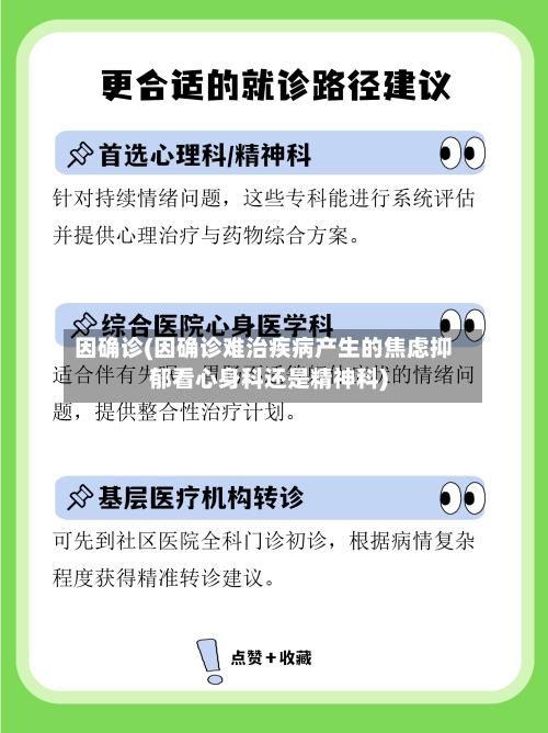 因确诊(因确诊难治疾病产生的焦虑抑郁看心身科还是精神科)
